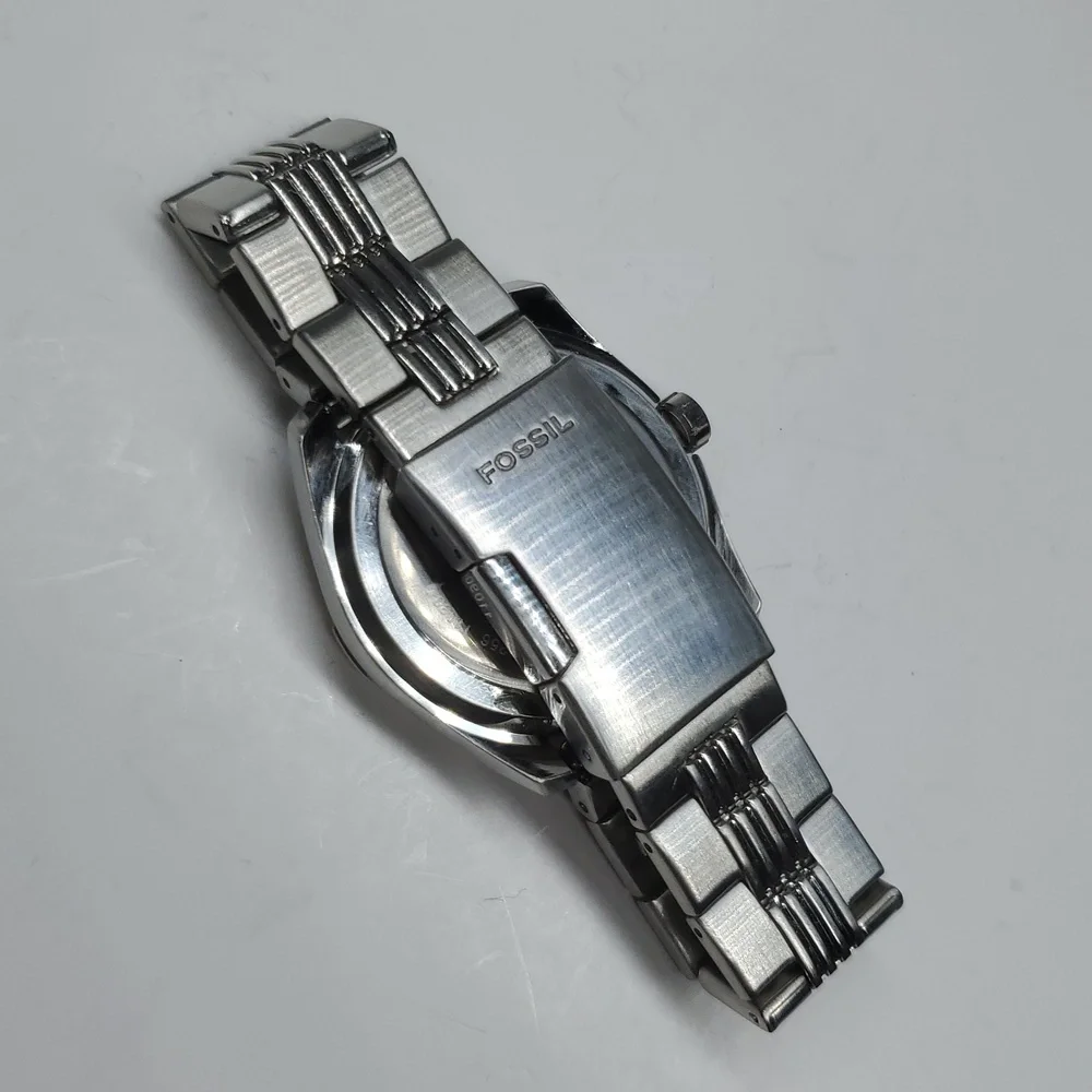 Fossil Watch ES2256 Chronograph Black Face Silver Stainless Steel Watch